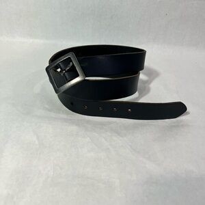 Black Leather Belt Waist 42.5 to 47.5 inches
